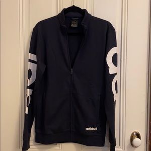 Adidas Size S Zip Up Logo Hoodie